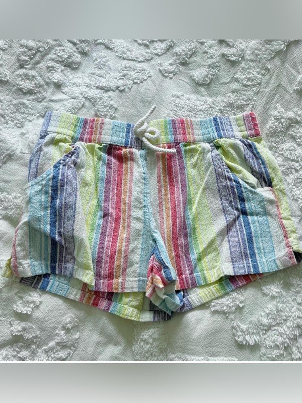 Multicolor Striped Women’s Terry Shorts